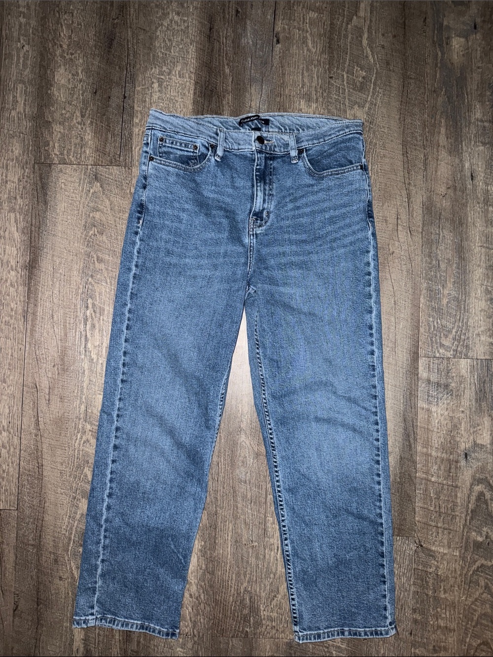 Calvin Klein Jeans Straight Leg Classic Blue Denim